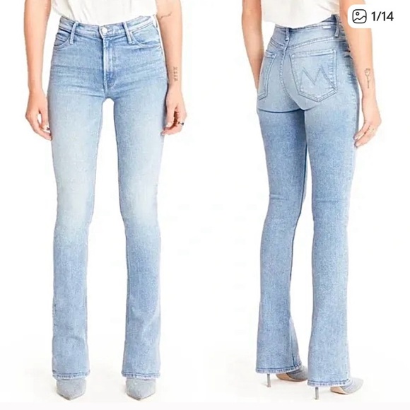 Mother The High Waisted Runaway Jeans Womens 24 - Picture 1 of 5